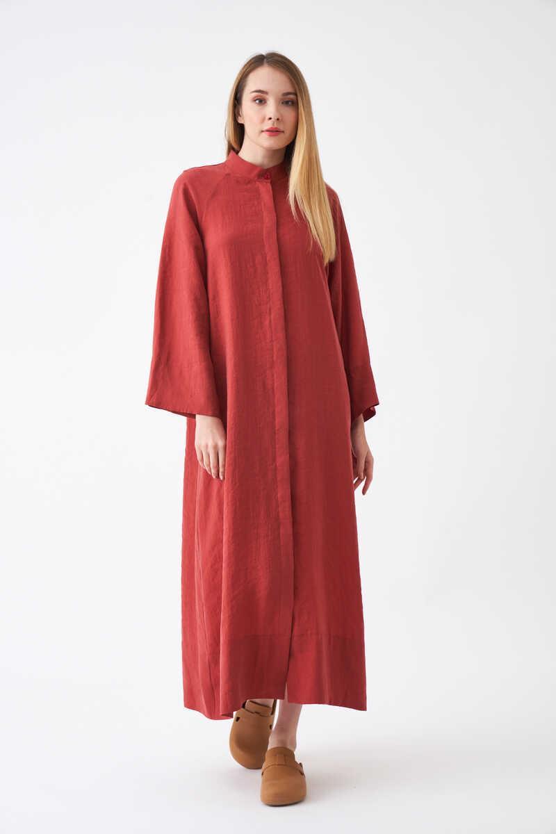 Ferace Model Elbise Gül Kurusu