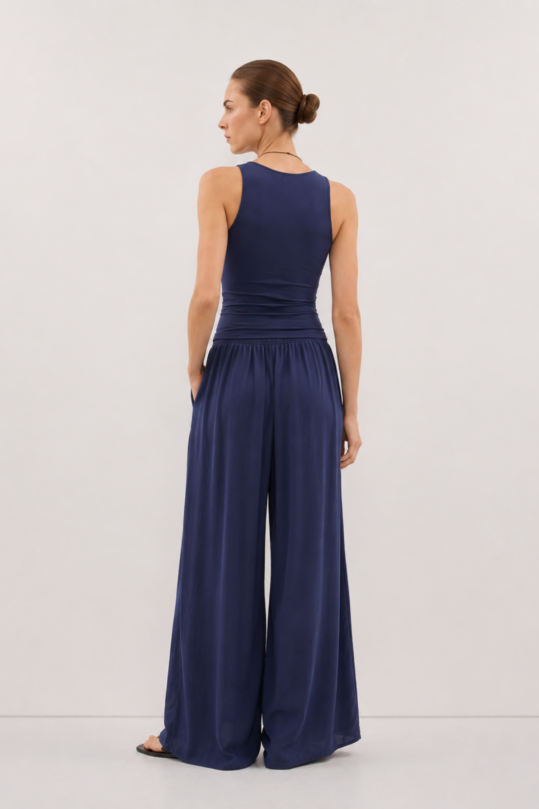 Flowa | Modal Bol Pantolon İndigo