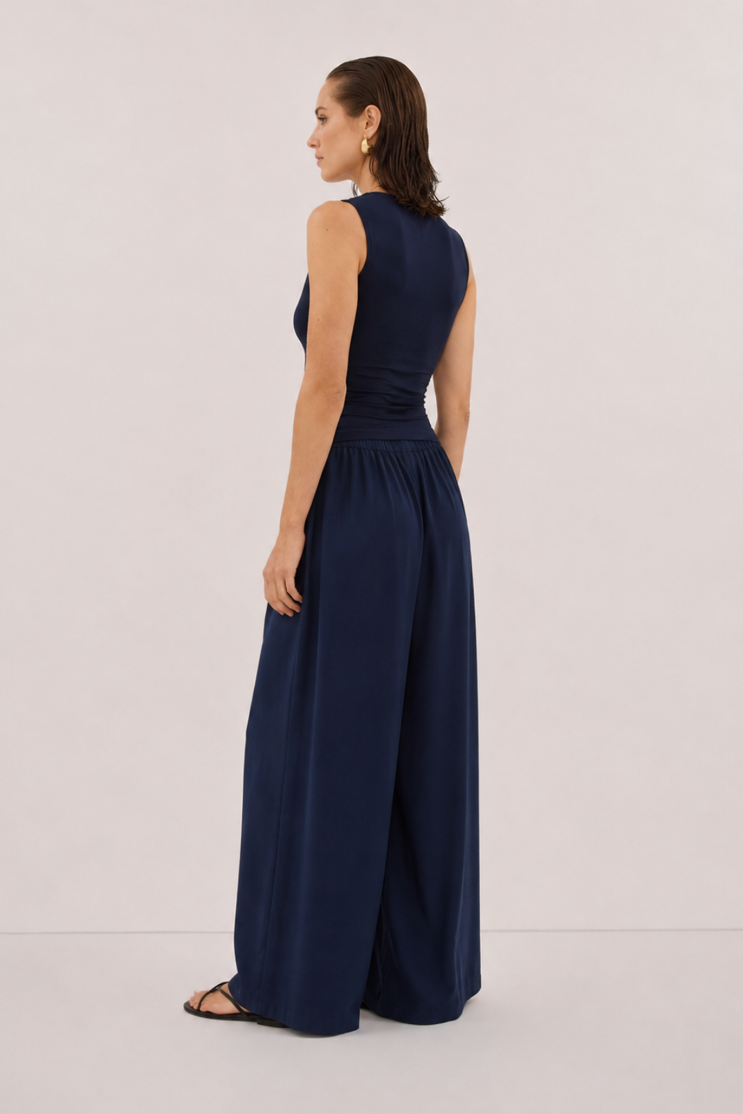 Flowa | Modal Bol Pantolon Lacivert