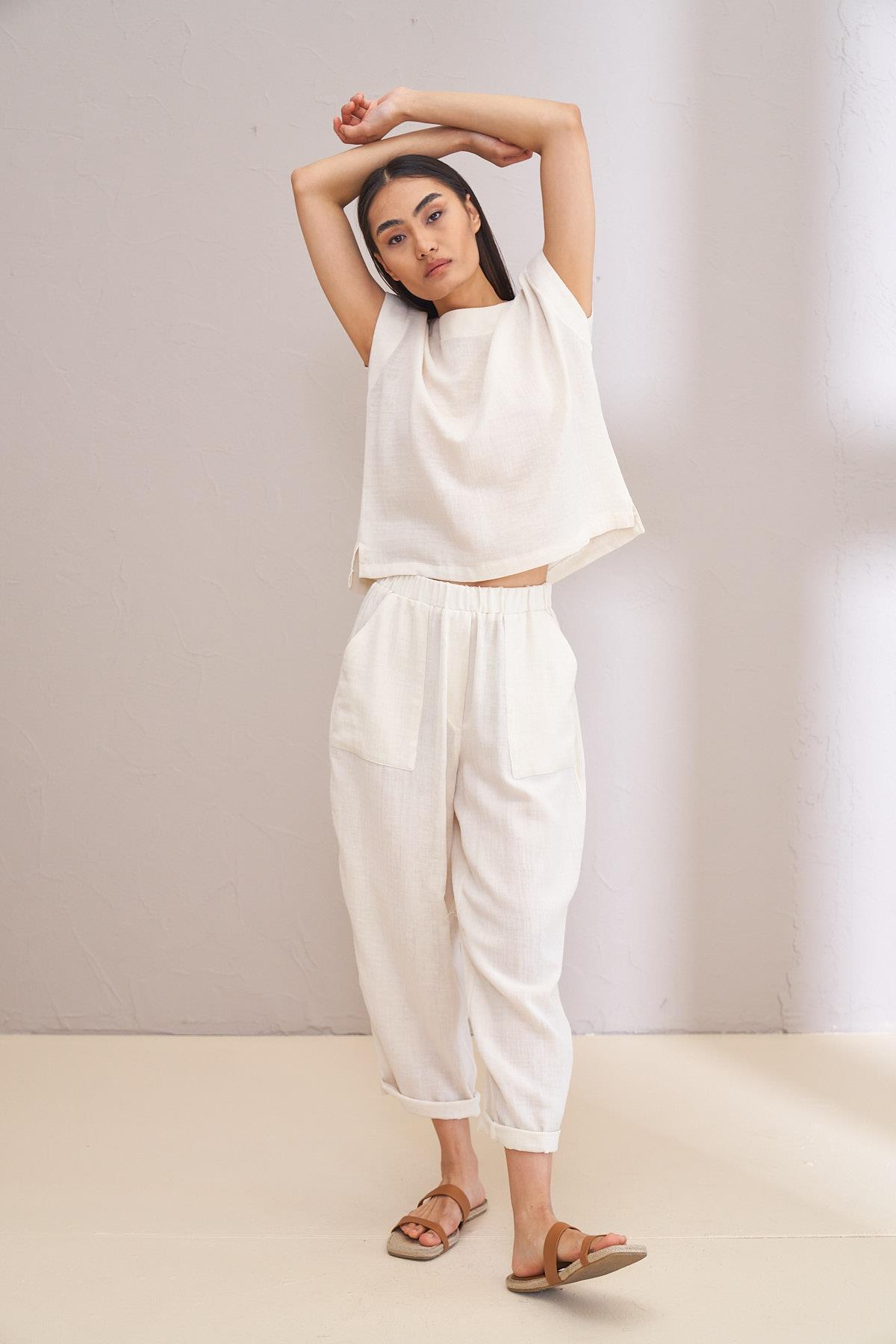 MARE EKRU PANTOLON 4123