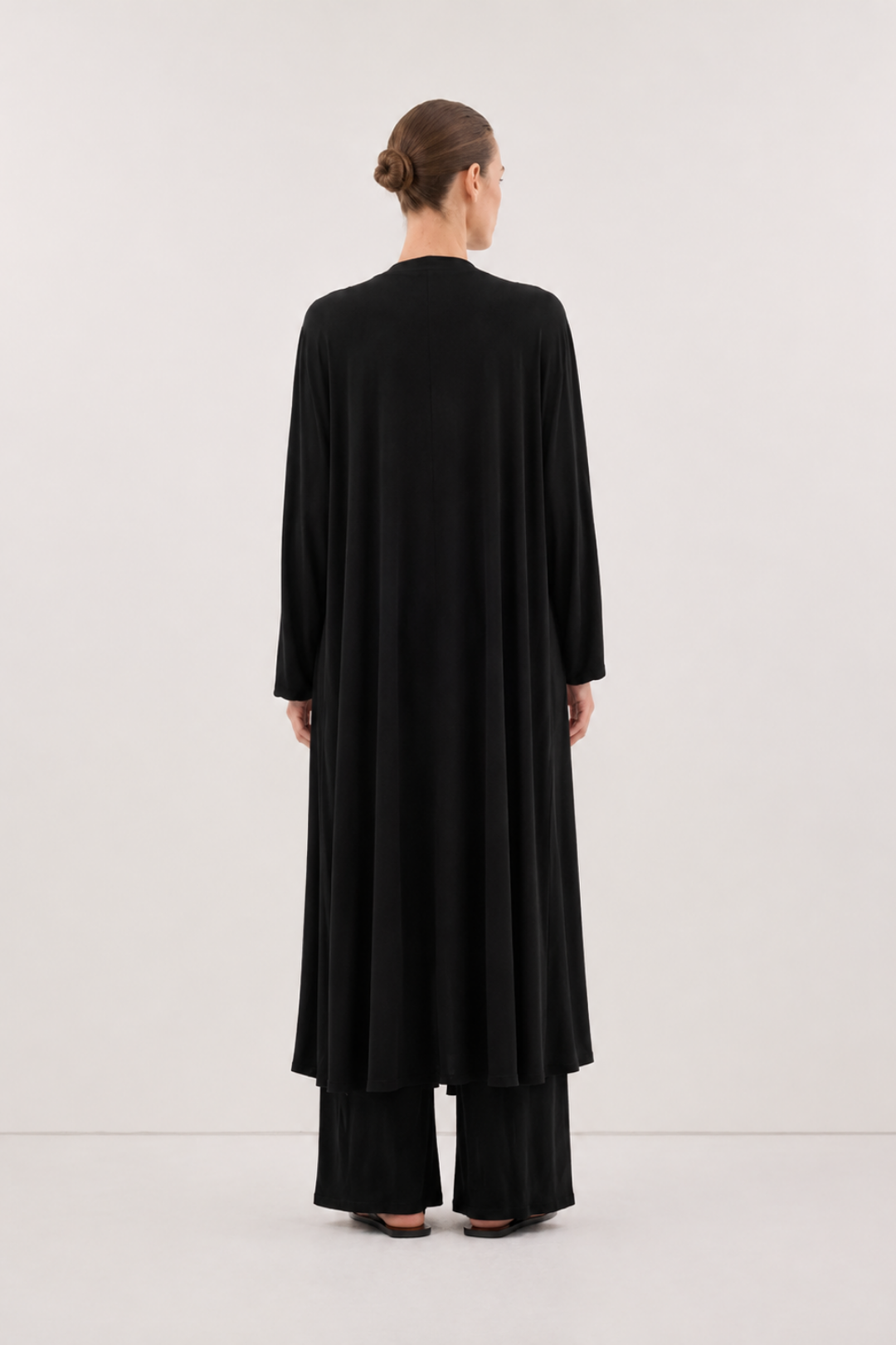 Relaxia | 3 lü Kimono Pantolon Tişört Takım Siyah