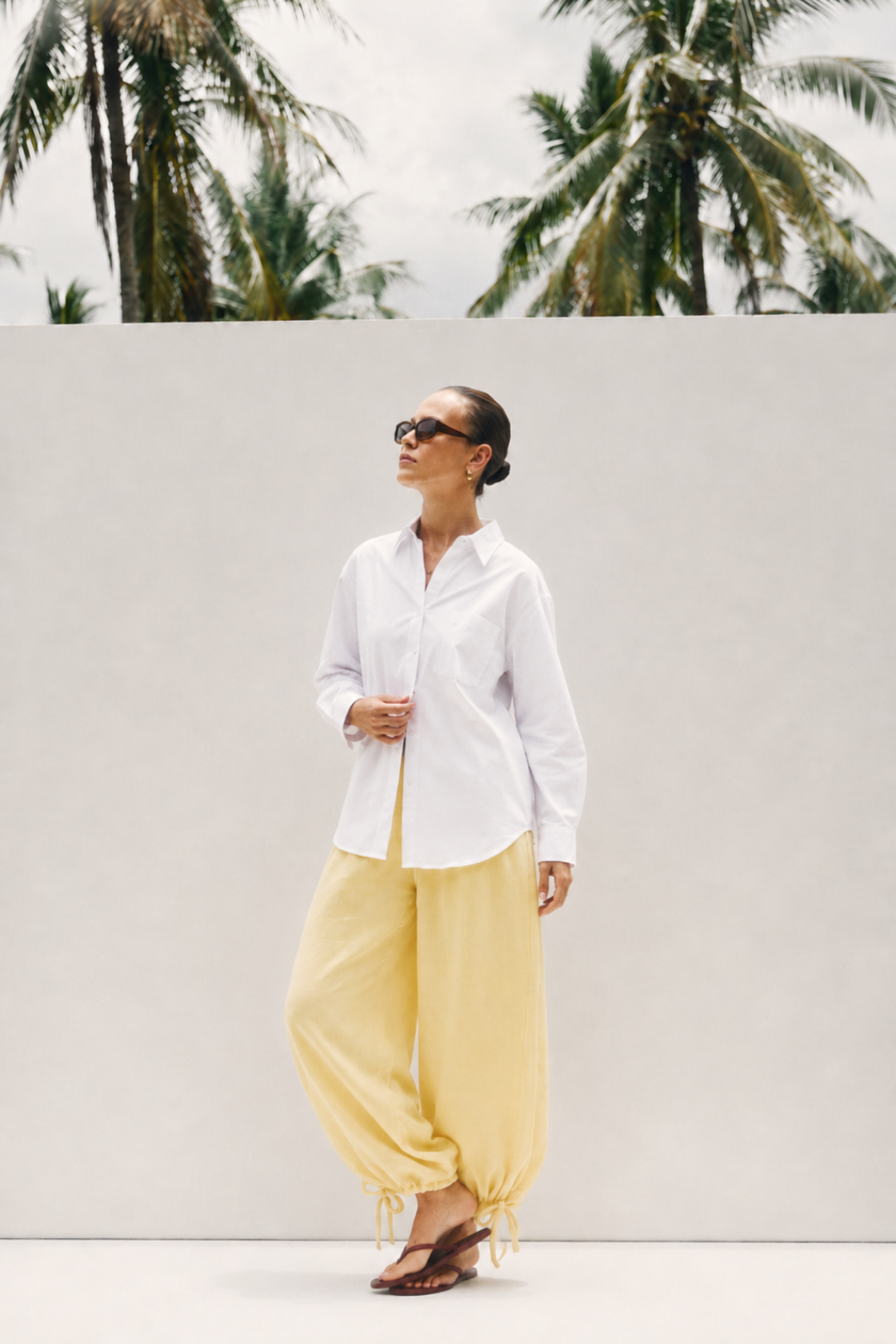 RİVA | Oversize Poplin Gömlek Beyaz