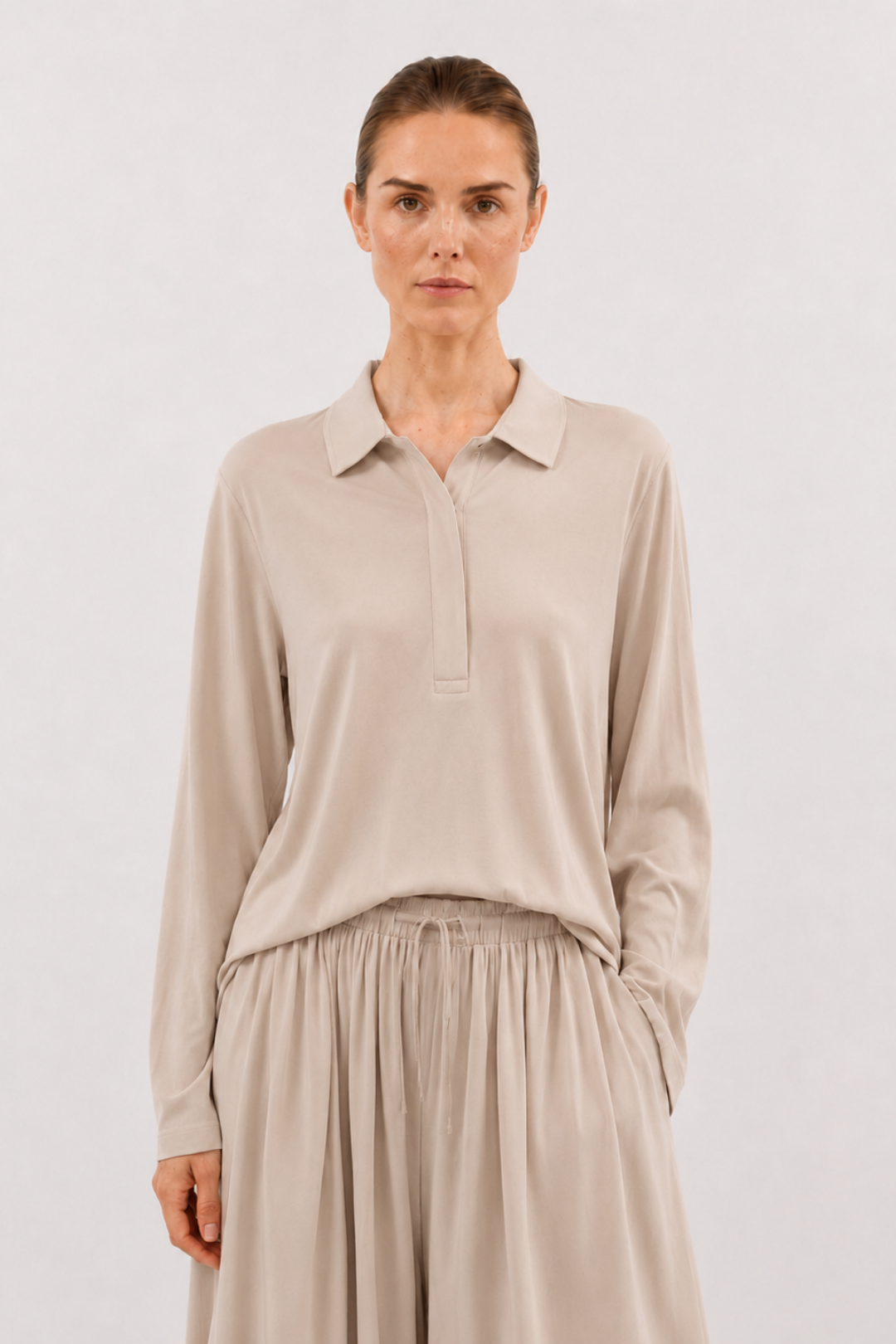 SOI | Polo Yaka T-Shirt Bej