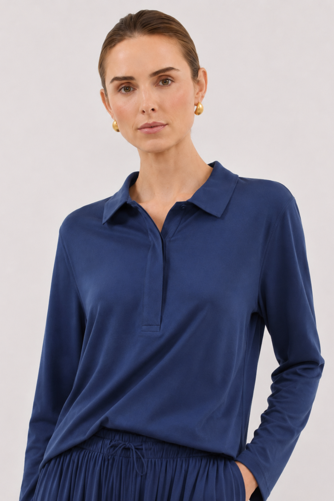 SOI | Polo Yaka T-Shirt İndigo