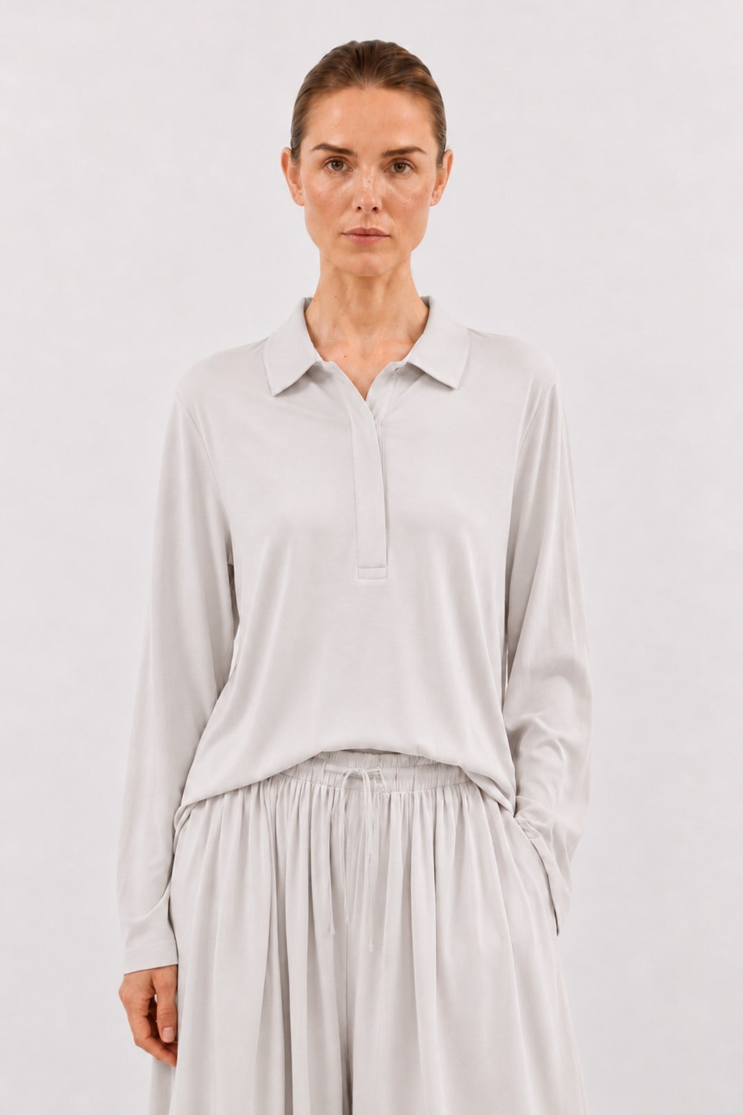 SOI | Polo Yaka T-Shirt Taş Gri