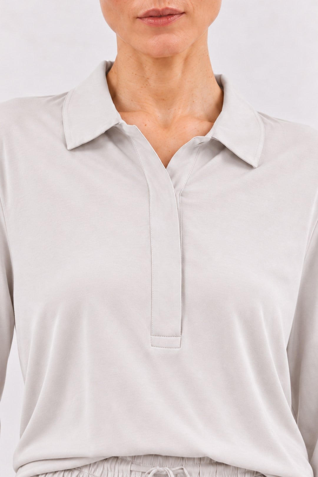 SOI | Polo Yaka T-Shirt Taş Gri