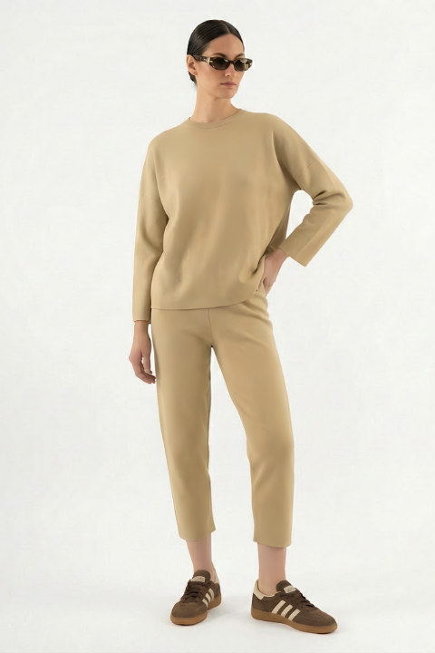 Knitwear Trousers Stone