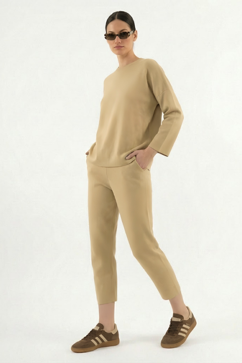 Knitwear Trousers Stone