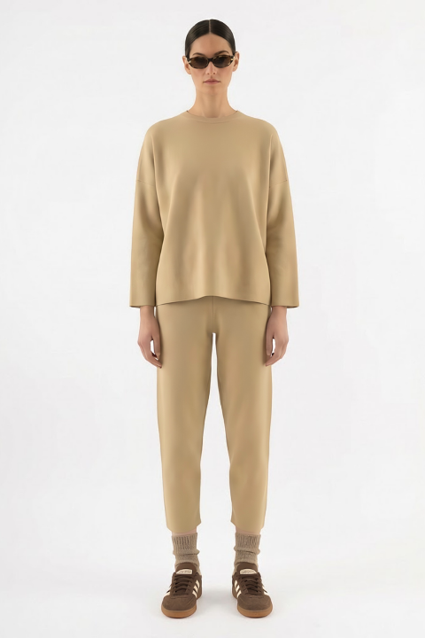Knitwear Trousers Stone