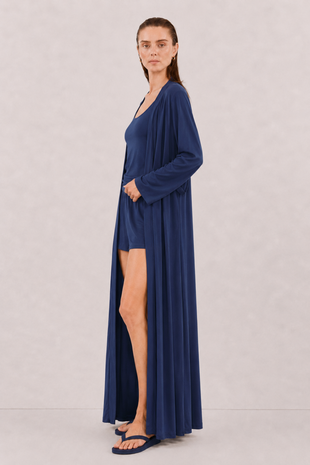 VELİA | Abaya Modal İndigo