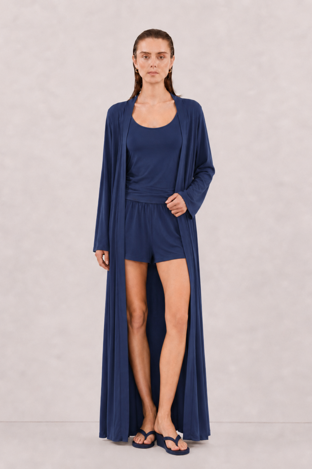 VELİA | Abaya Modal İndigo