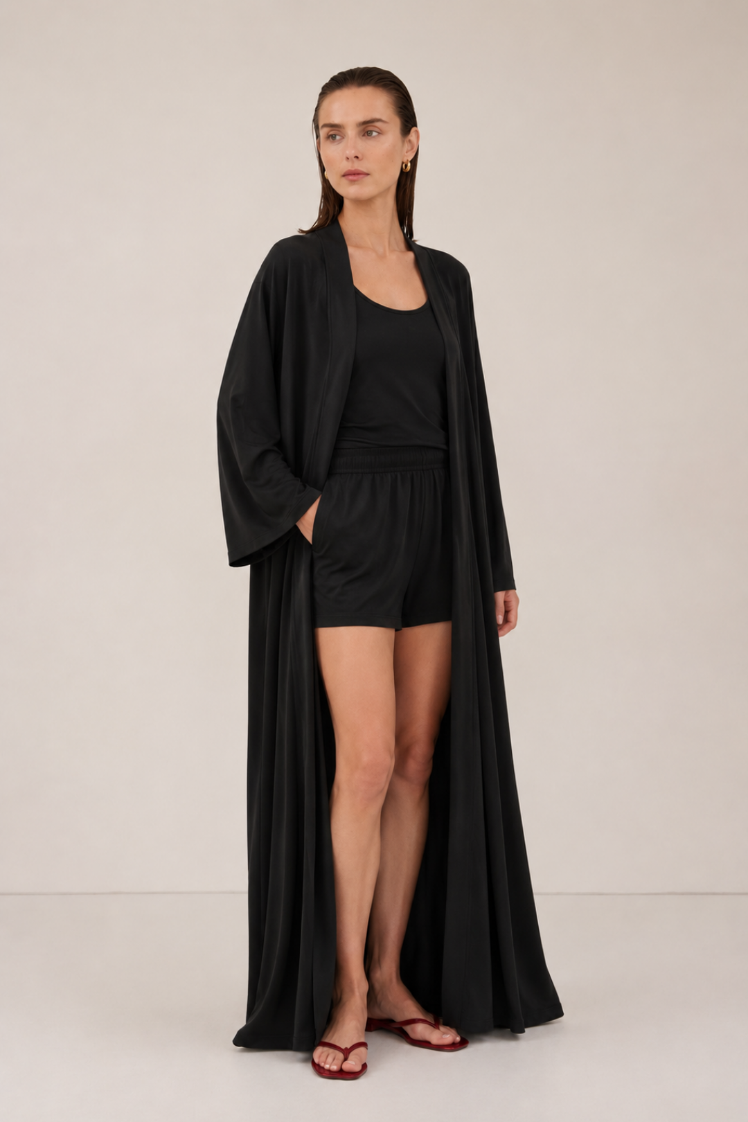 VELİA | Abaya Modal Siyah