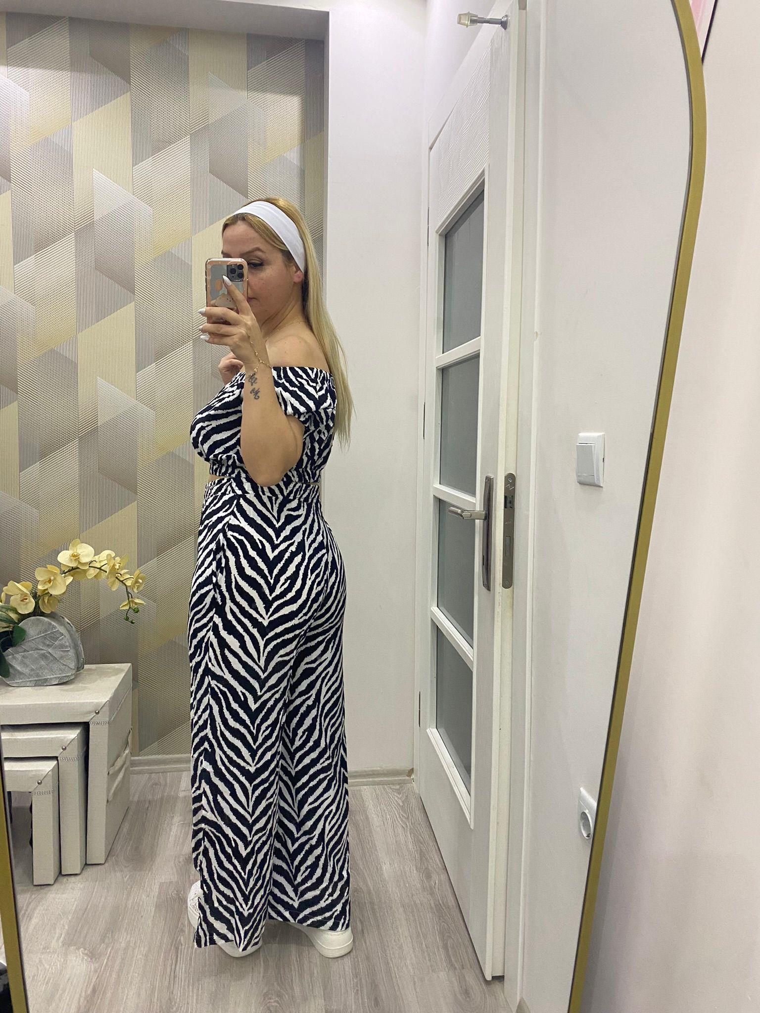 Dokuma İkili Takım Zebra