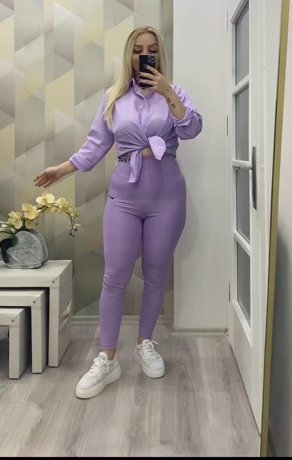 Nıke Pro Tayt Lila