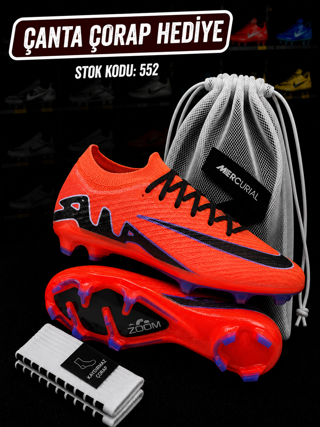Air Zoom Mercurial Kırmızı