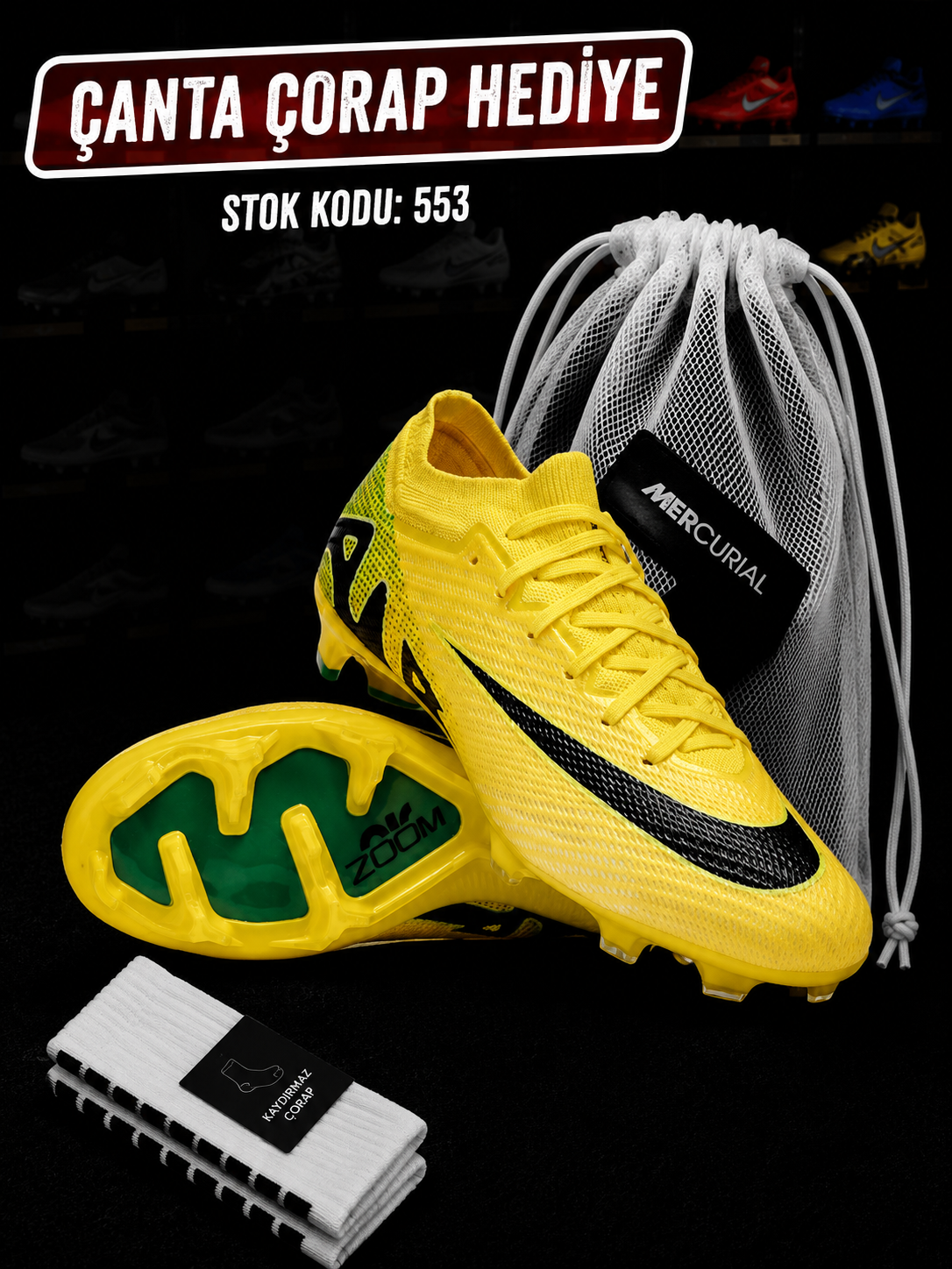 Air Zoom Mercurial Vapor 15 FG Sarı