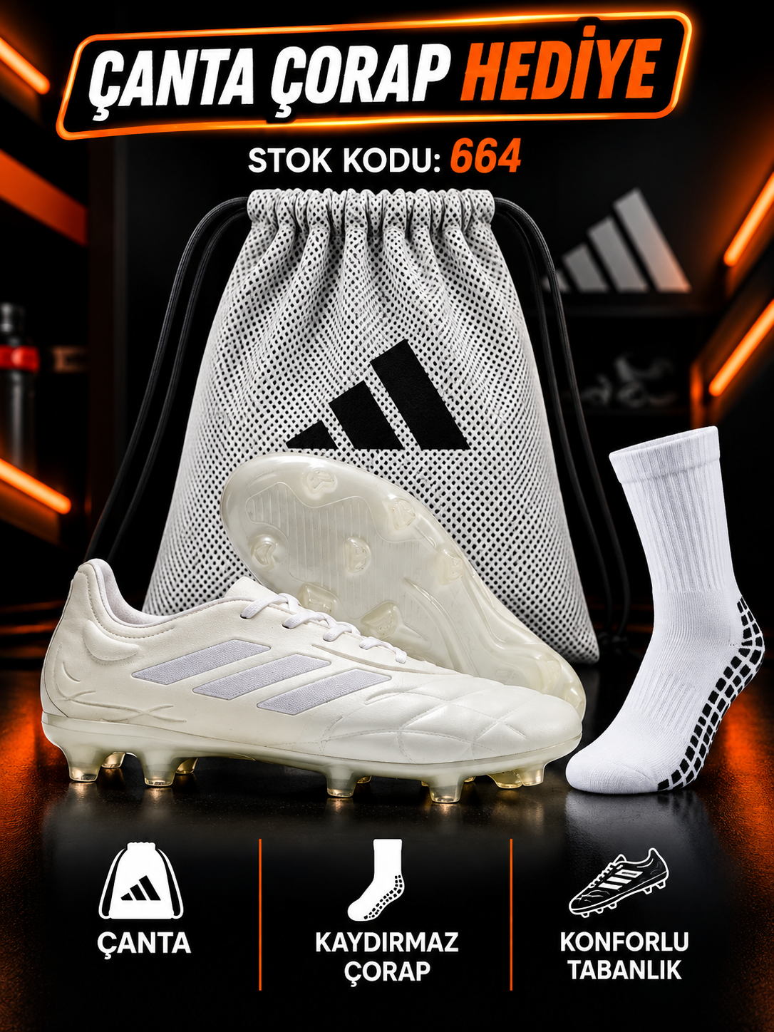 Copa Pure.1 FG Beyaz İpli
