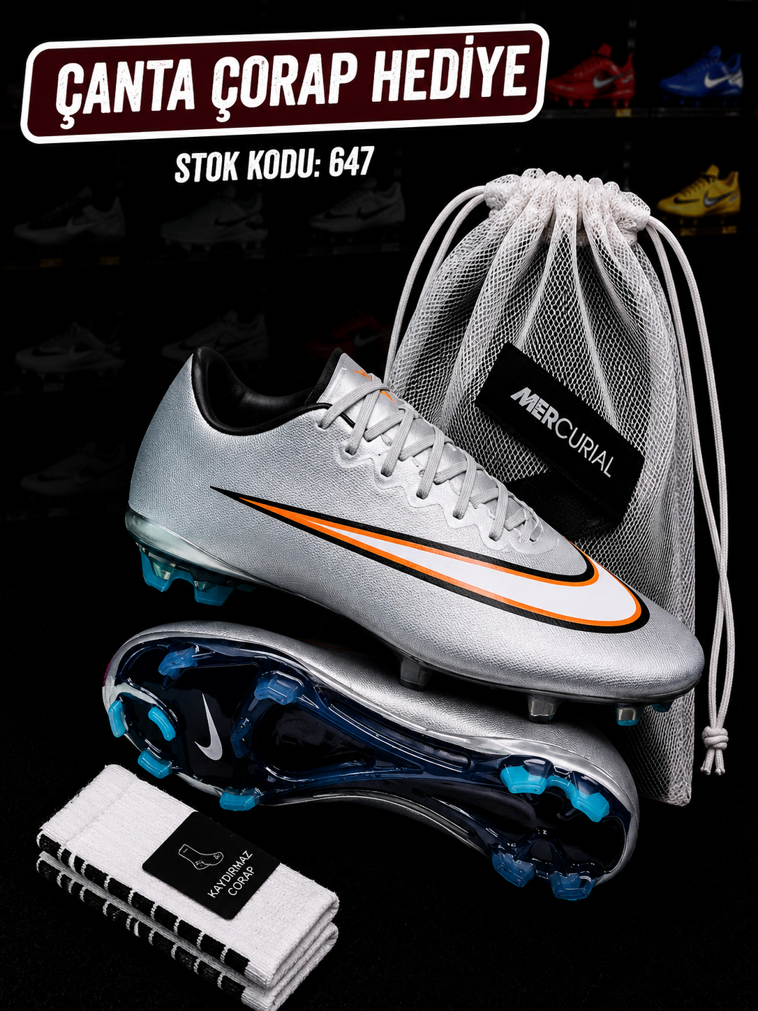 Mercurial Vapor Serisi Prof Gri