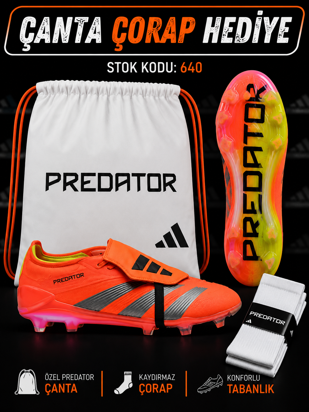 Predator Foldover Kırmızı