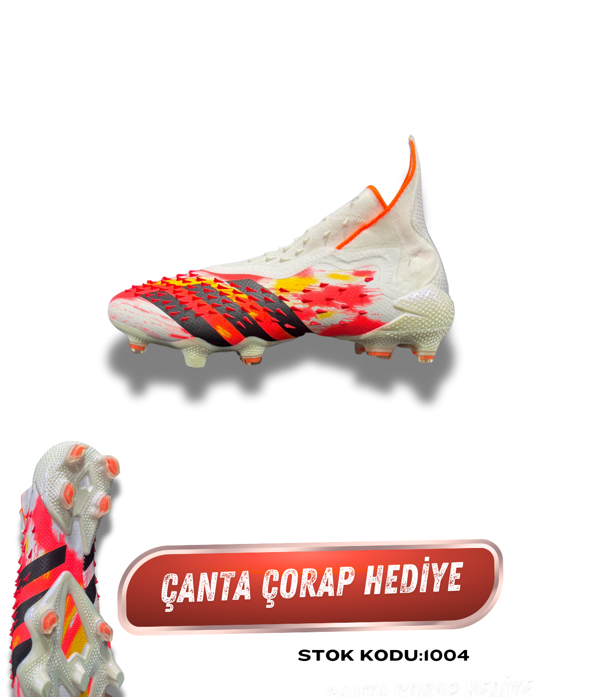 Predator Freak FG Beyaz Turuncu