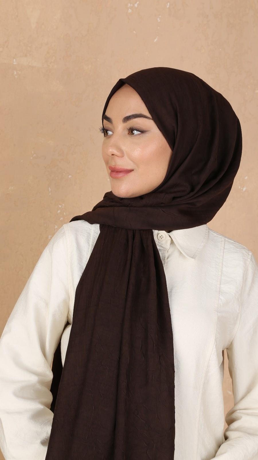 Bambu Kraş Şal Acı Kahve-2