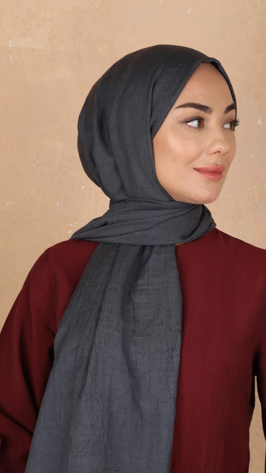 Bambu Kraş Şal Antrasit-21