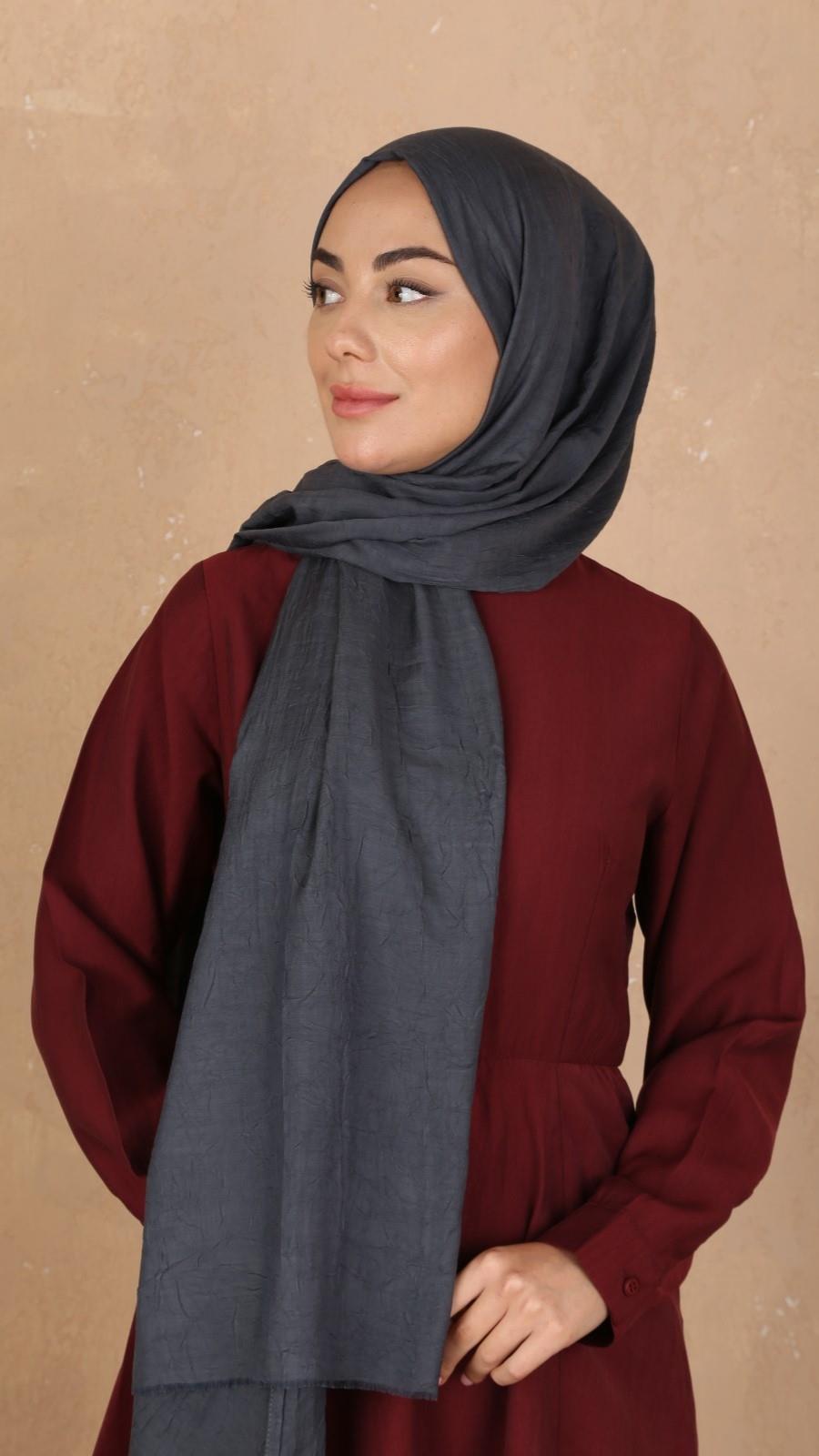 Bambu Kraş Şal Antrasit-21