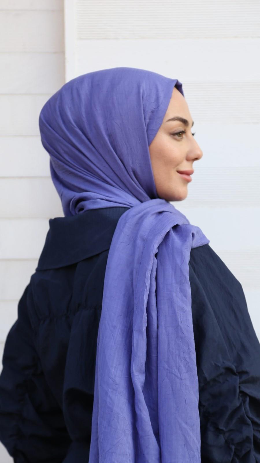 Bambu Kraş Şal Canlı Mor-36