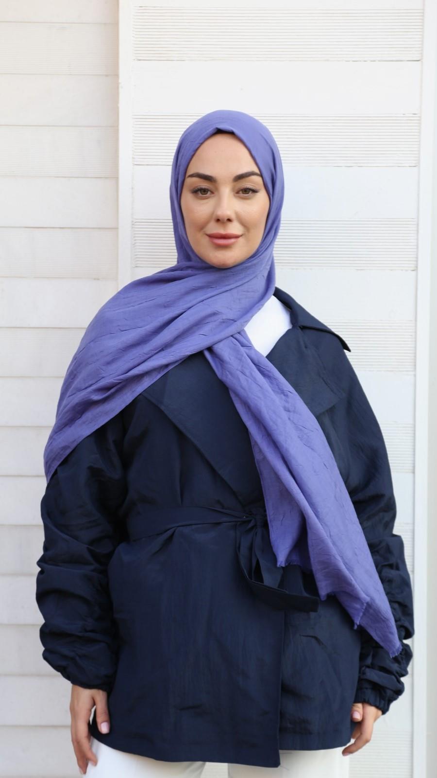 Bambu Kraş Şal Canlı Mor-36