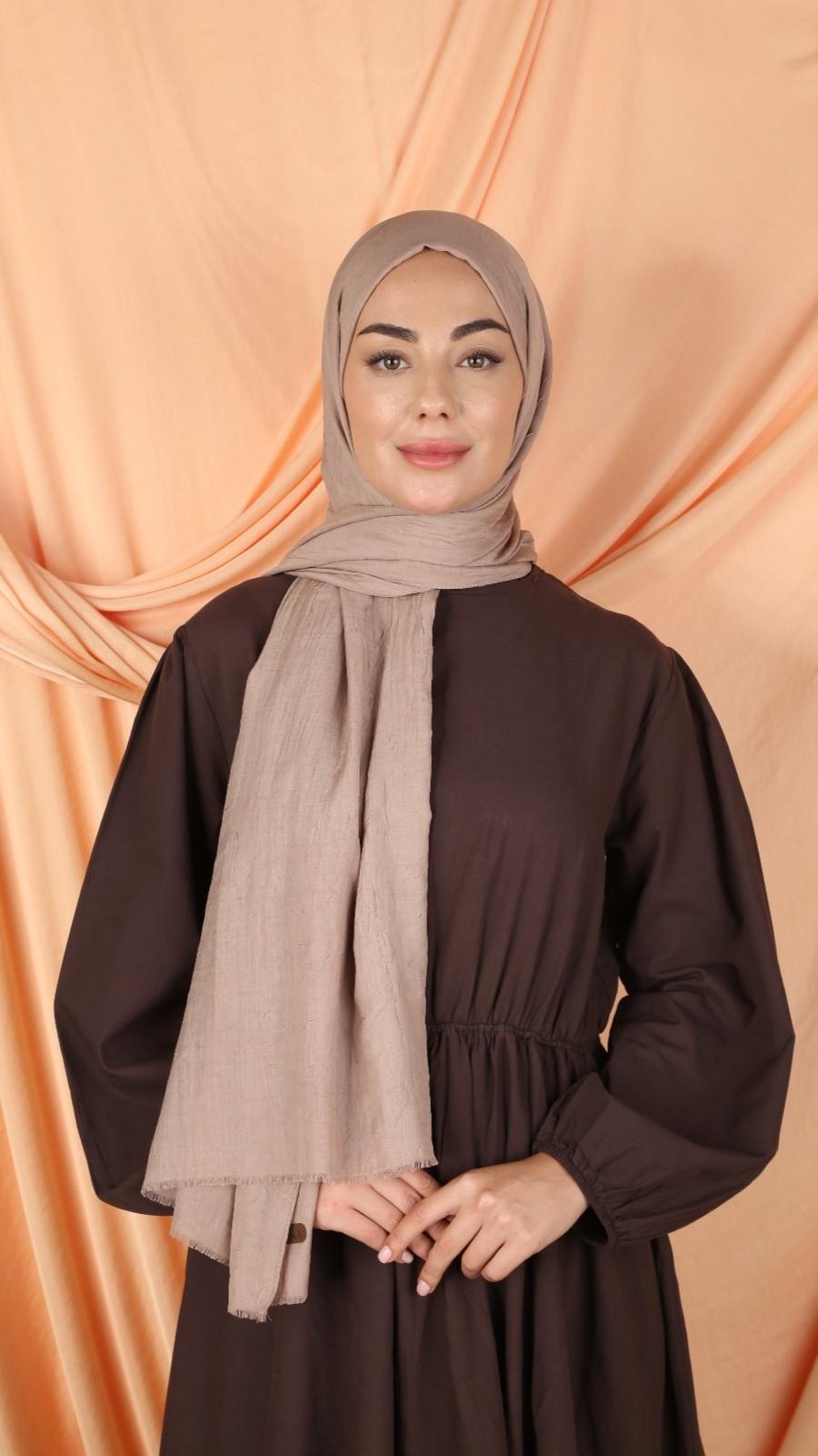 Bambu Kraş Şal Gül Kurusu-7