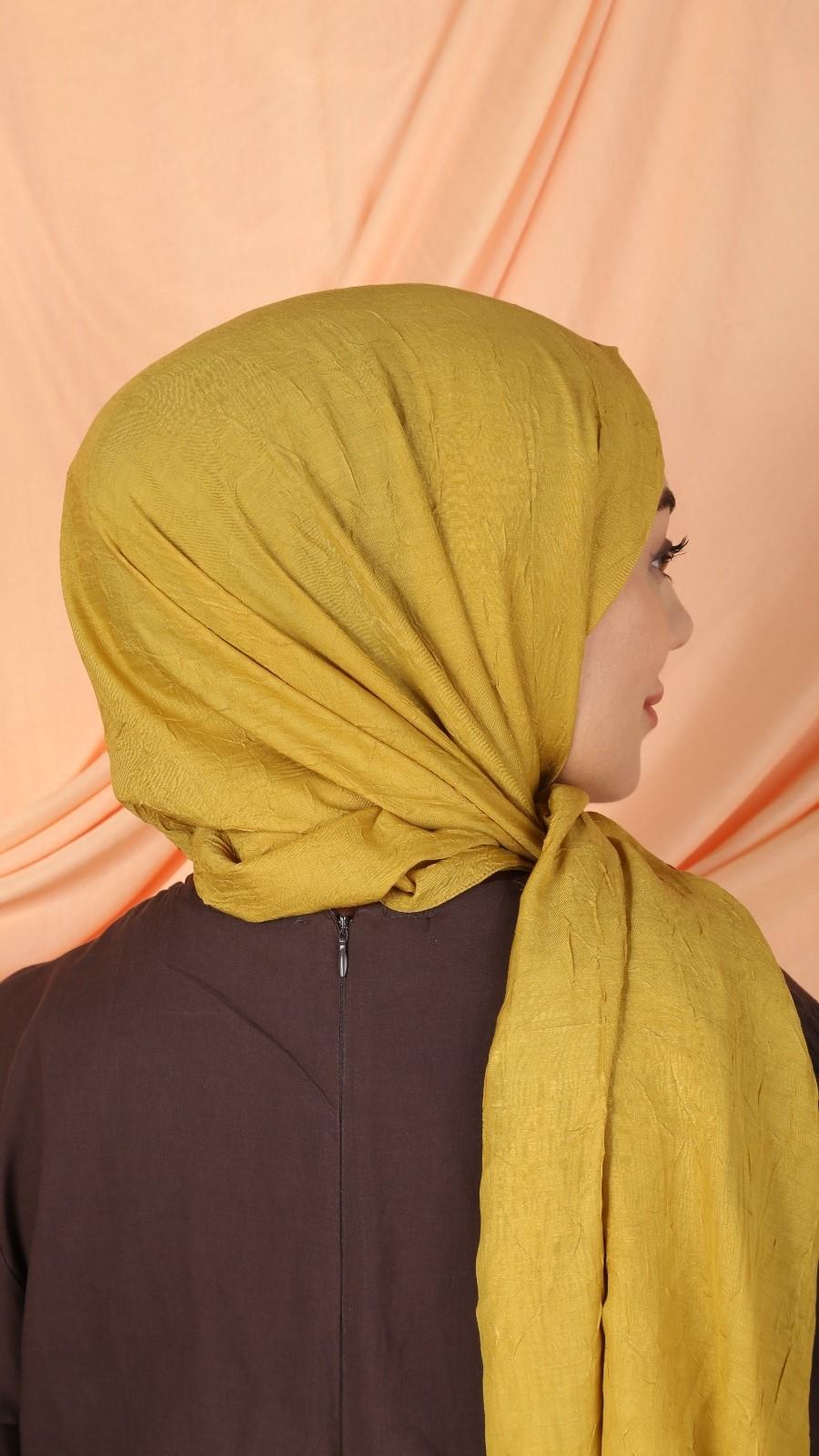 Bambu Kraş Şal Mavi-1