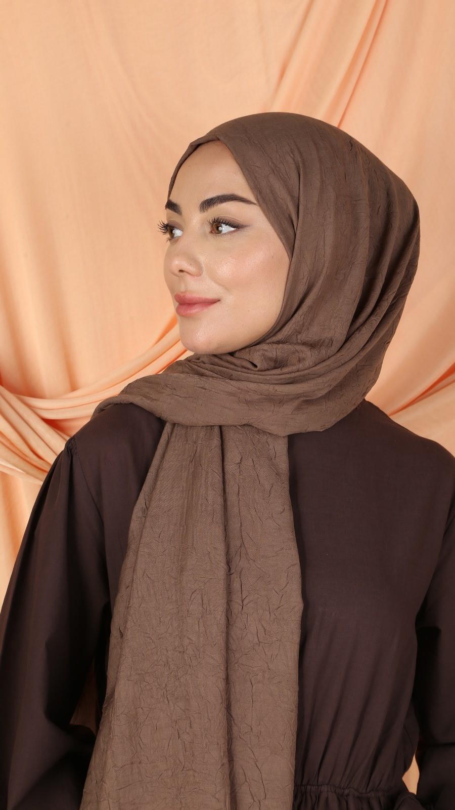 Bambu Kraş Şal Pudra Koyu Lacivert-4