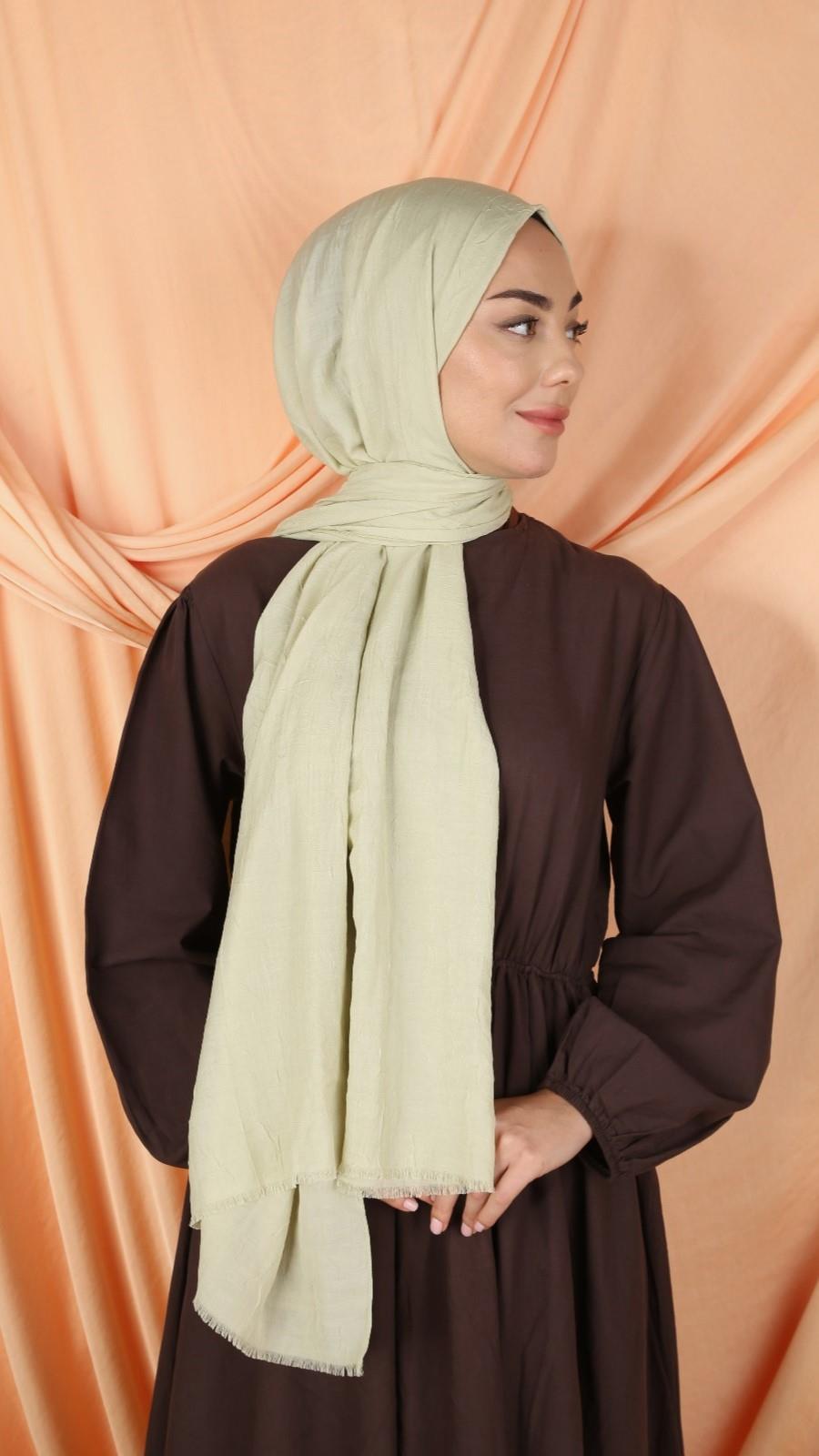 Bambu Kraş Şal Soft Yeşil-15