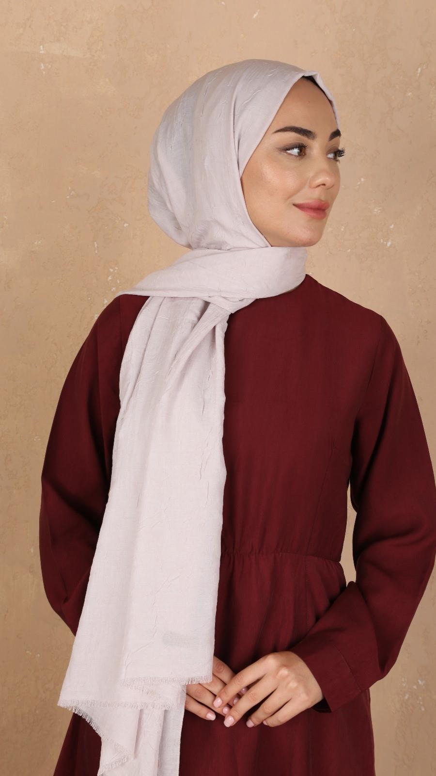 Bambu Kraş Şal Vizon Pembe-32