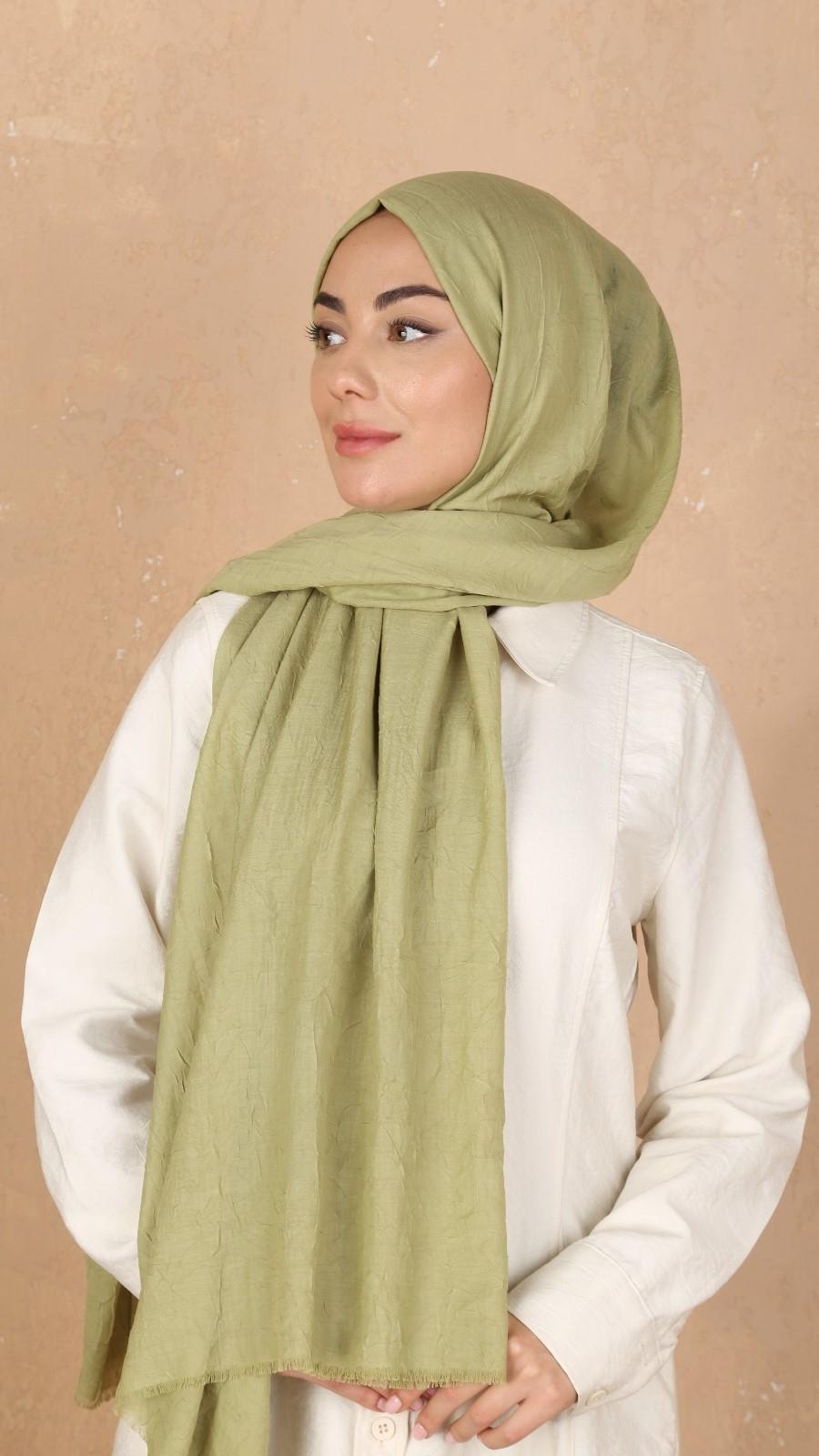 Bambu Kraş Şal Yeşil-14