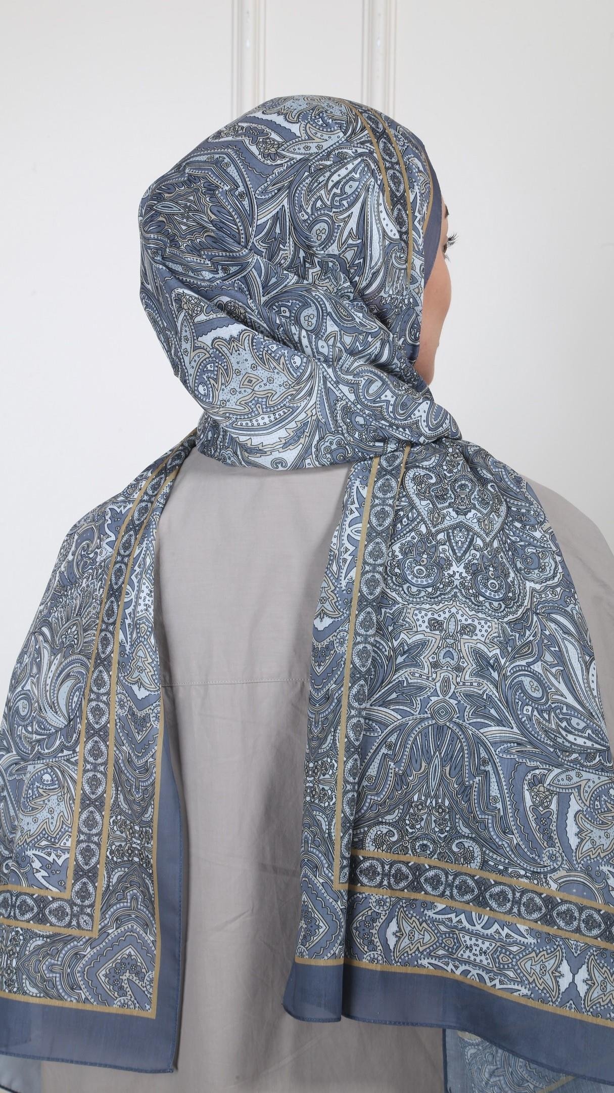 Desenli Pamuk Vual Şal