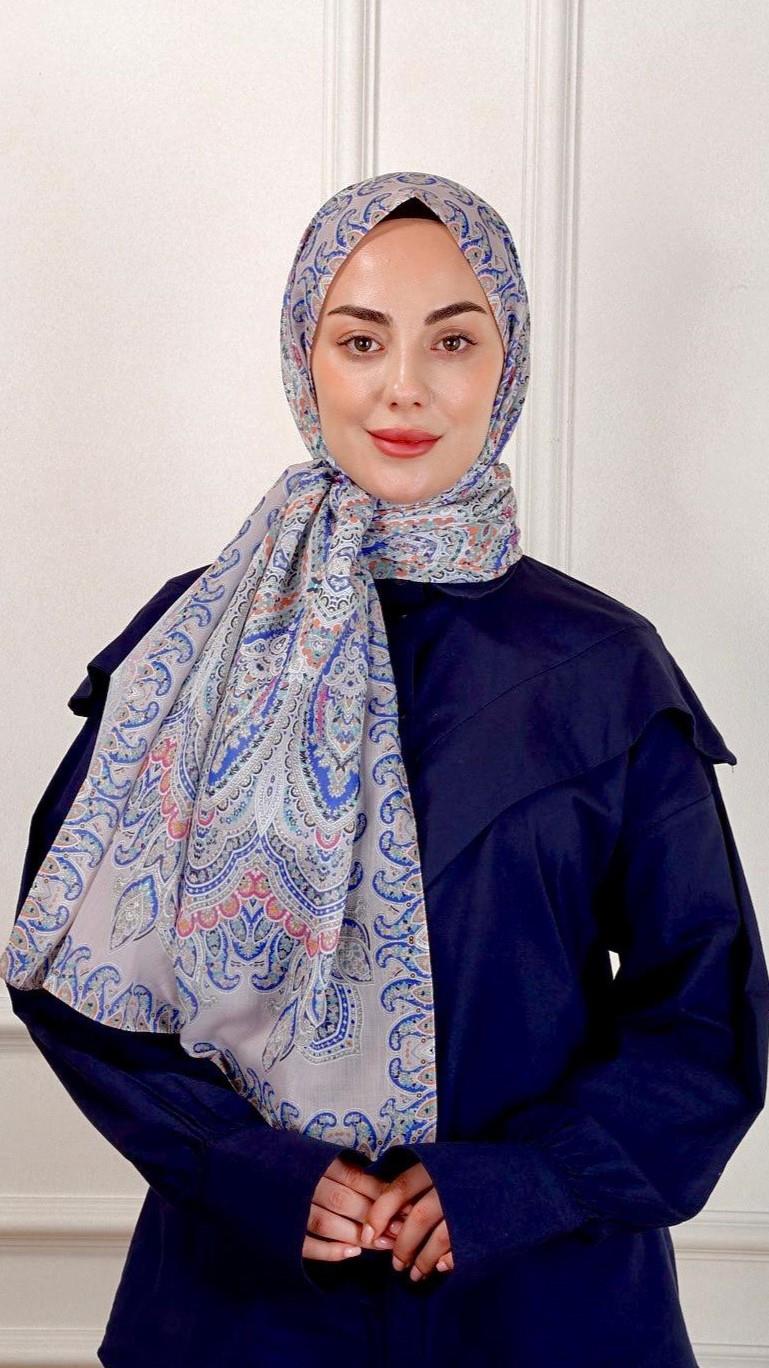 Desenli Pamuk Vual Şal