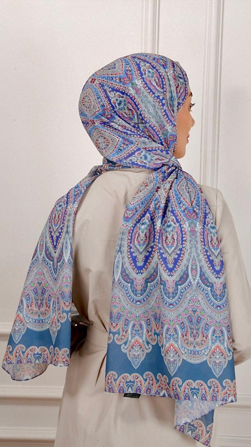 Desenli Pamuk Vual Şal