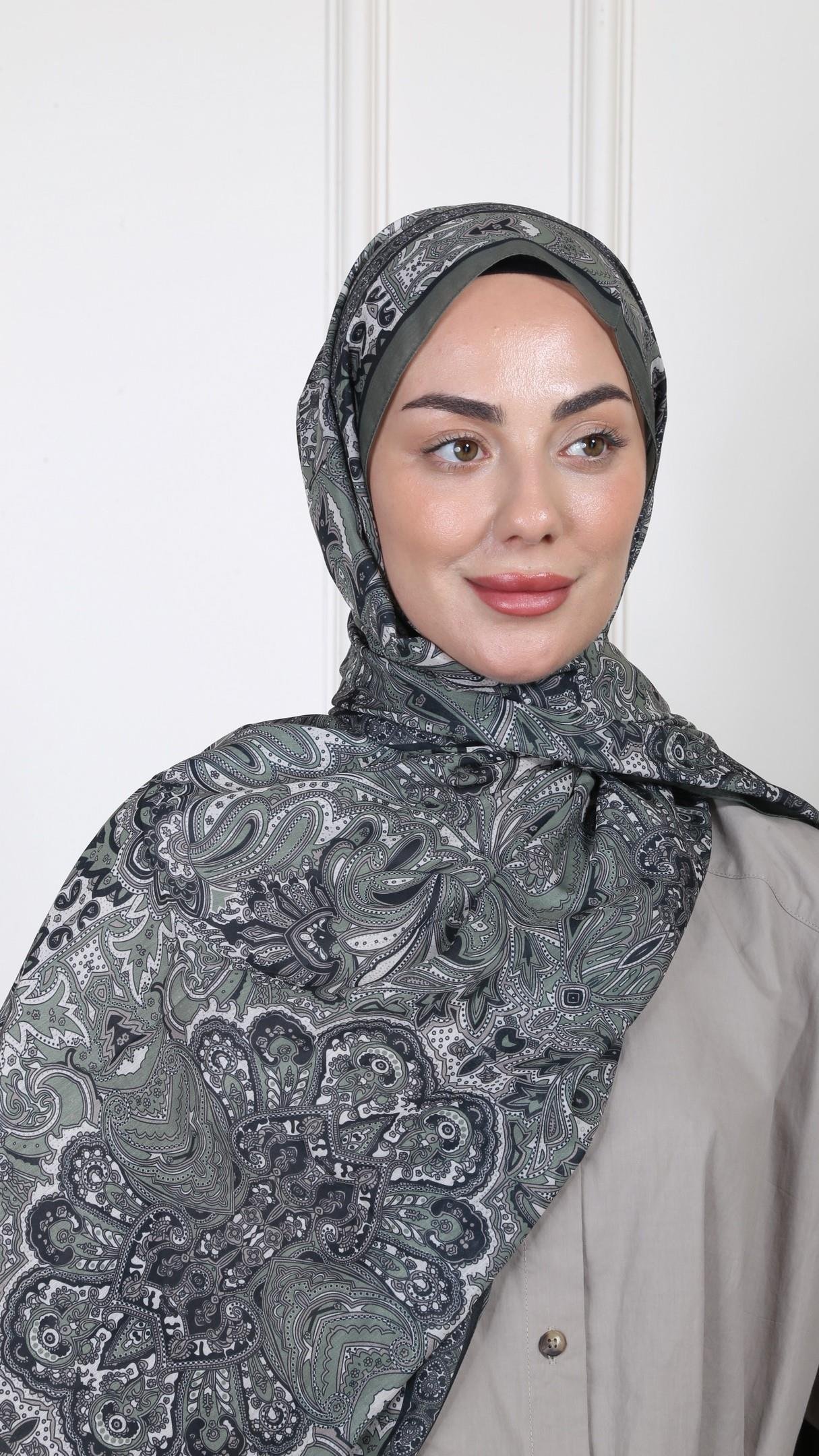 Desenli Pamuk Vual Şal