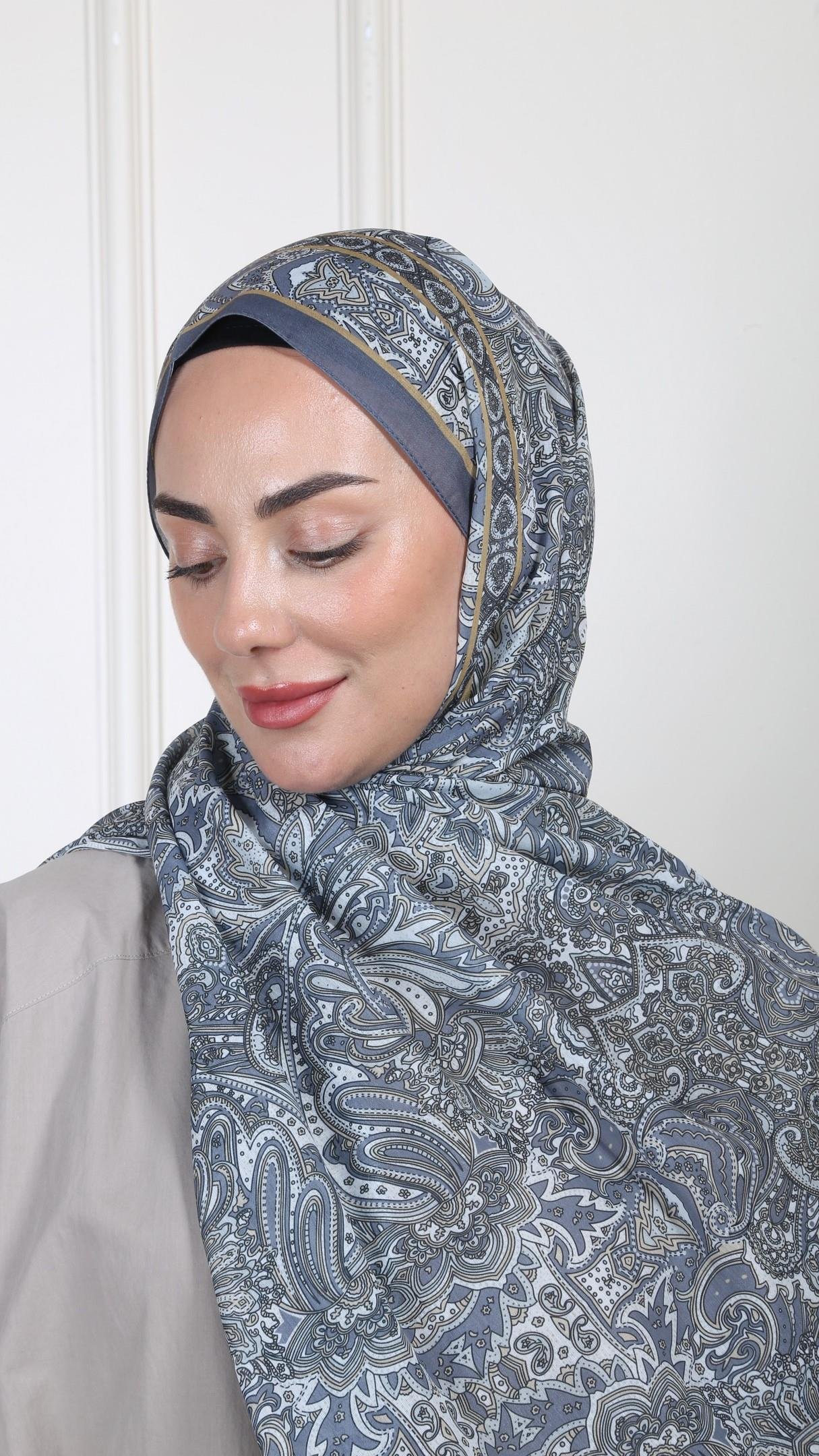 Desenli Pamuk Vual Şal