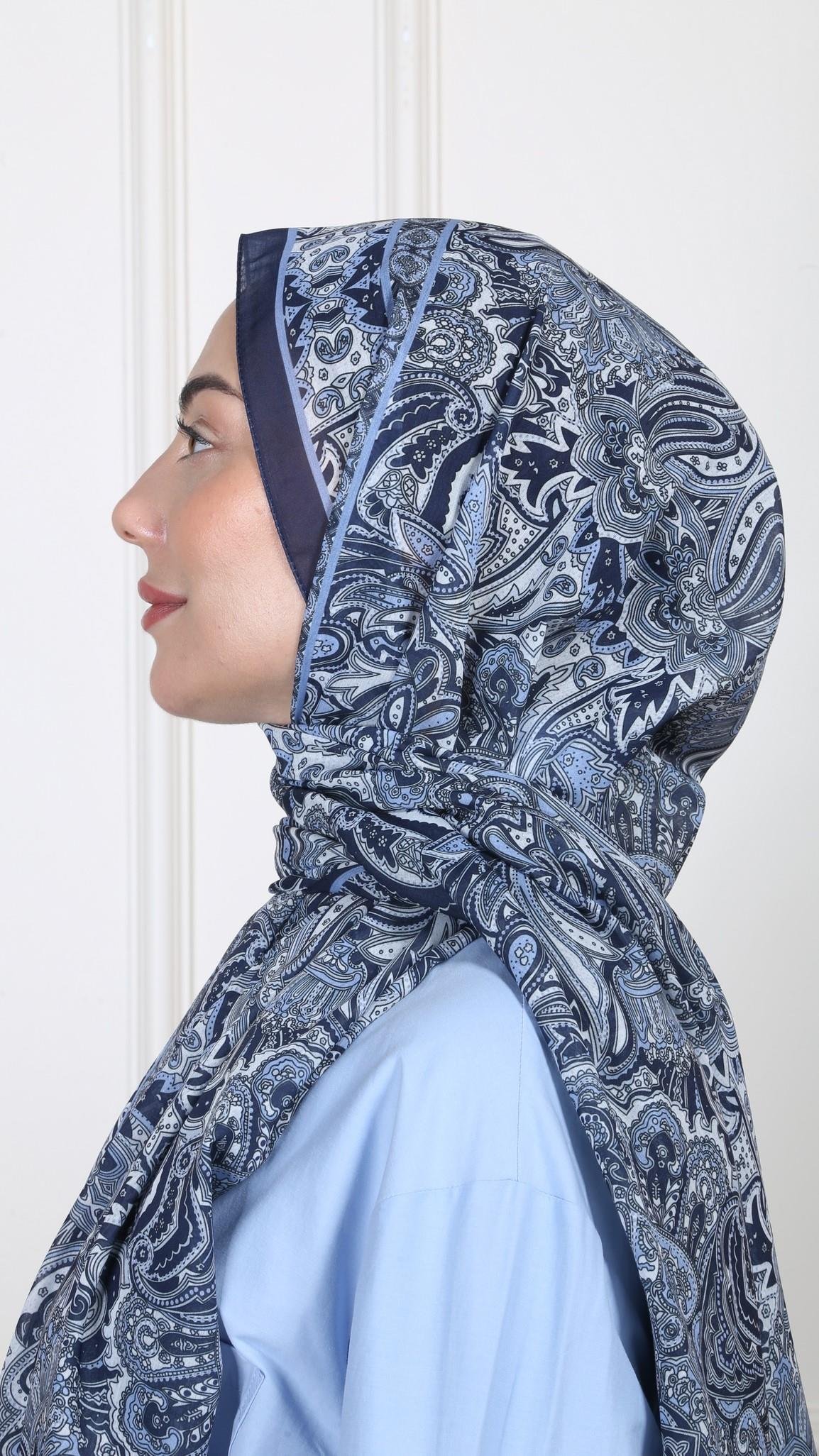 Desenli Pamuk Vual Şal