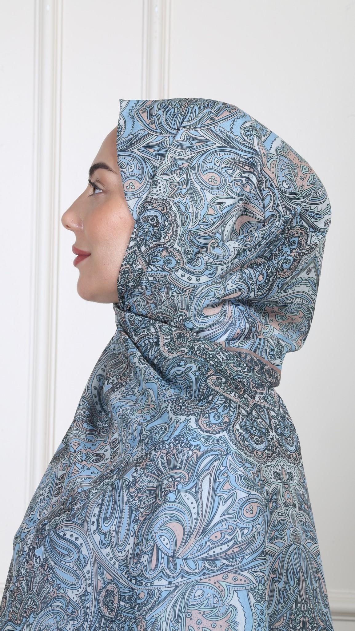 Desenli Pamuk Vual Şal