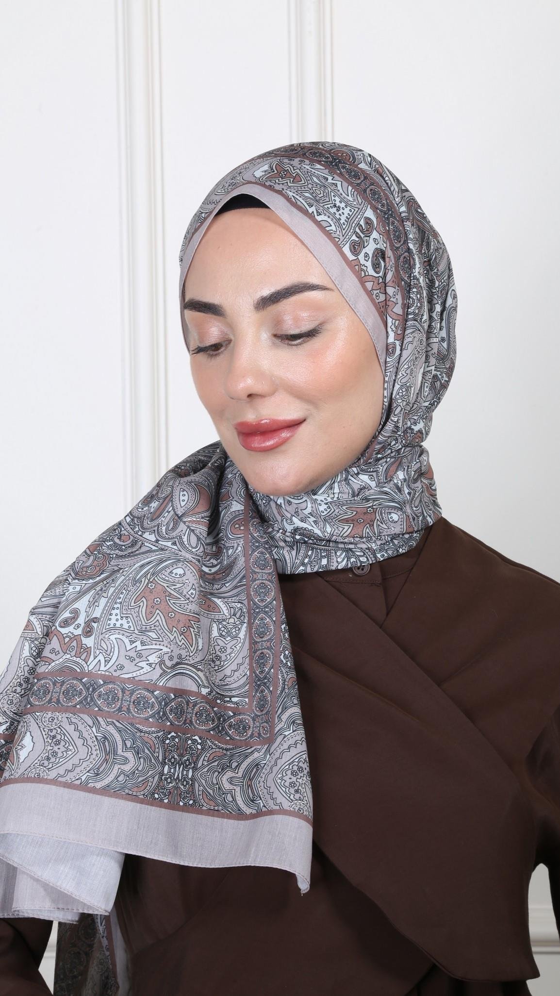 Desenli Pamuk Vual Şal