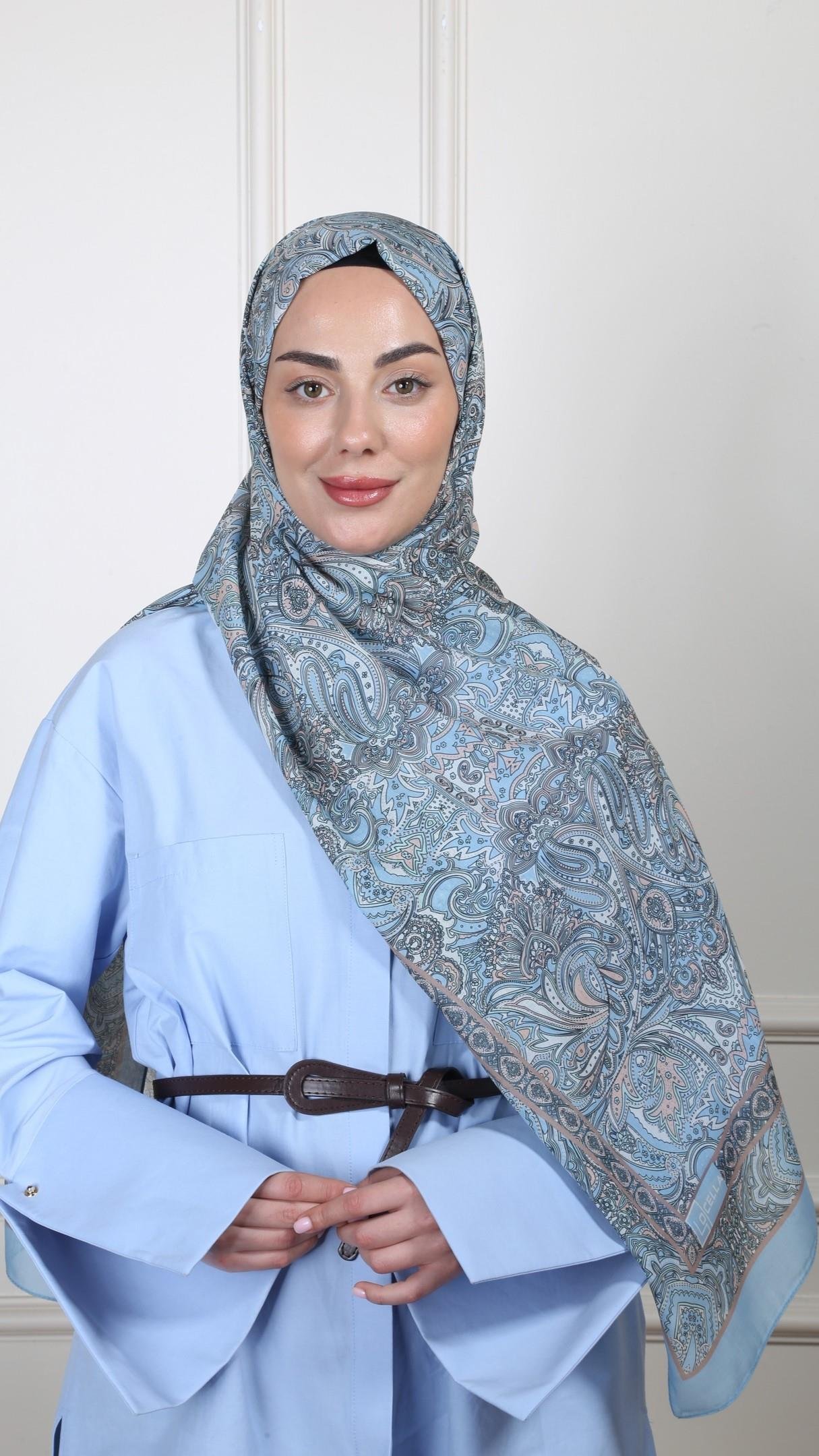 Desenli Pamuk Vual Şal