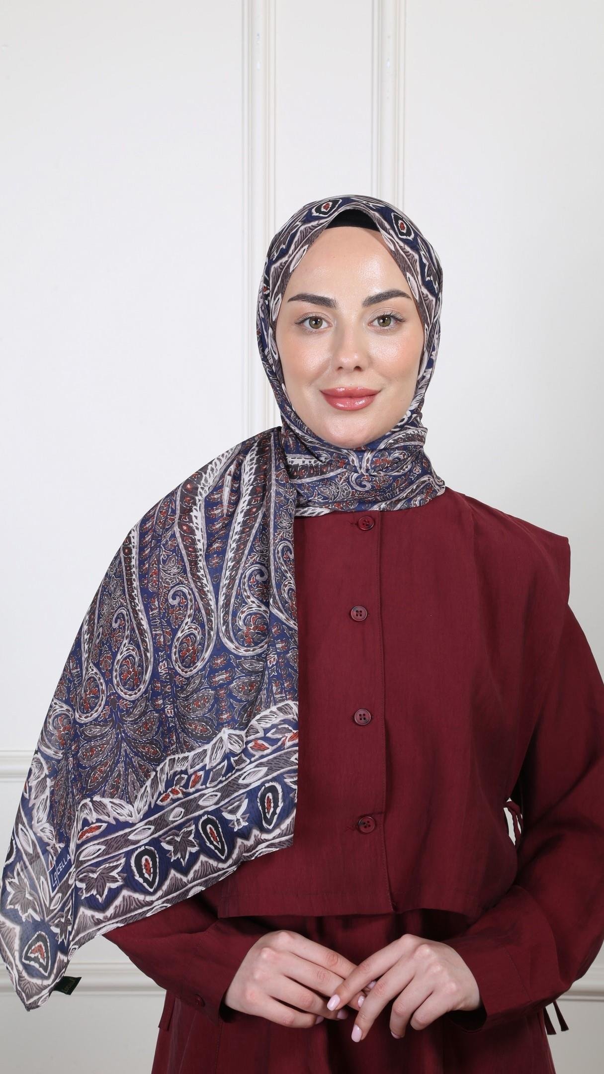 Desenli Pamuk Vual Şal