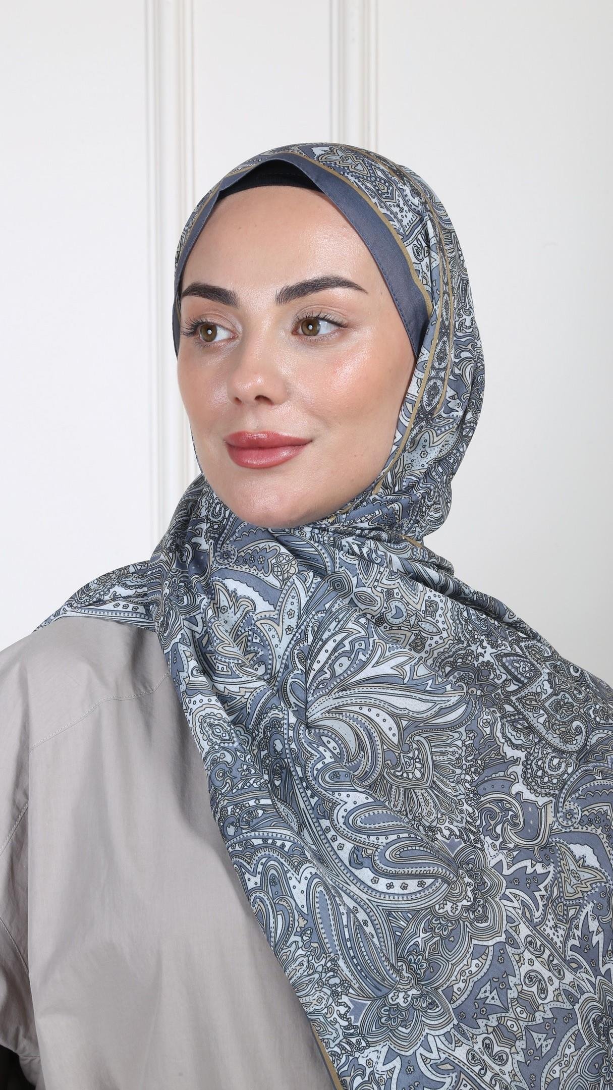 Desenli Pamuk Vual Şal