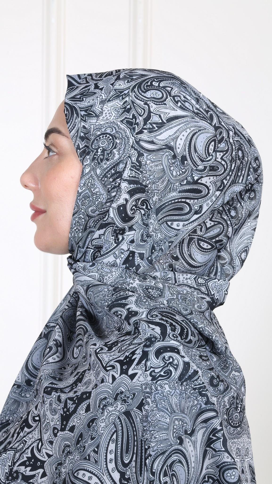 Desenli Pamuk Vual Şal