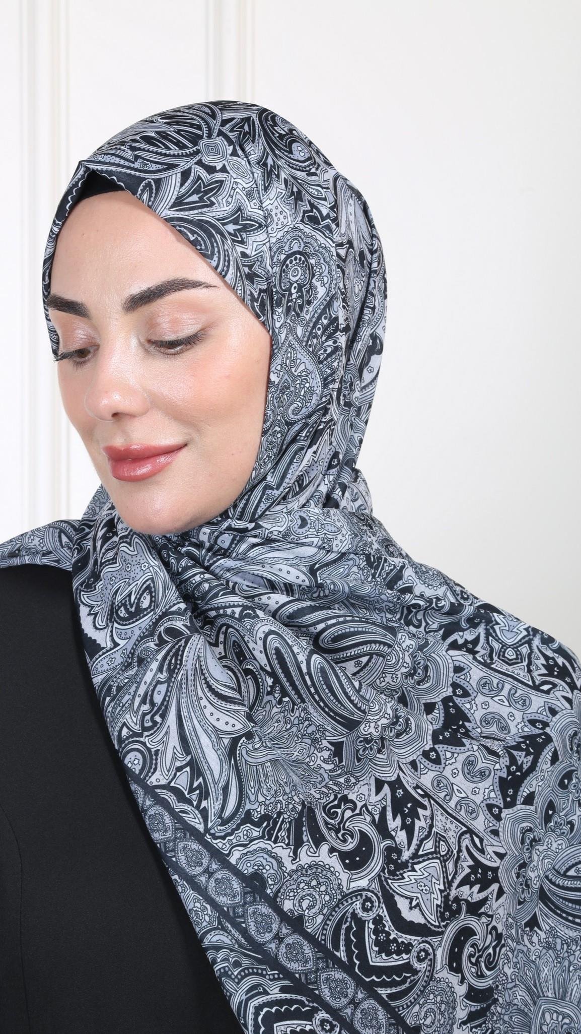 Desenli Pamuk Vual Şal