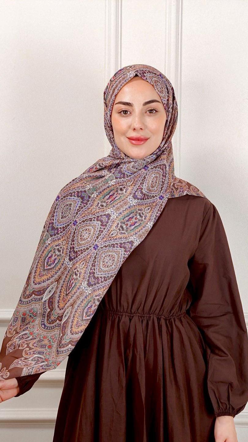 Desenli Pamuk Vual Şal