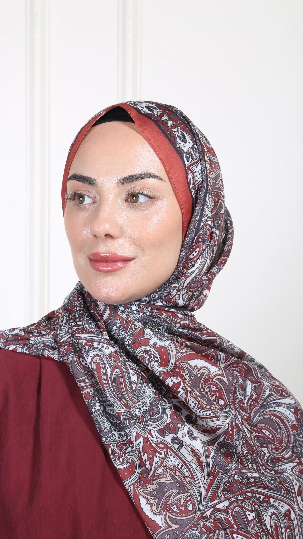 Desenli Pamuk Vual Şal